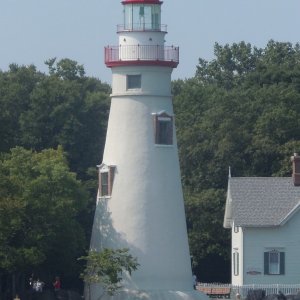 Marblehead Light on Marblehead Peninsula, OH.  In use since the 1800's.