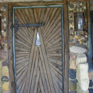All the door hardware was handmade by the same gentleman.