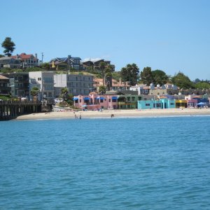 Ducked back into Capitola. Dead Calm and Beautiful...almost Mediterranean