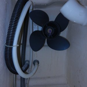 Media 'Prop mounted and retained with large washer' in album 'Prop mounting pad glued'