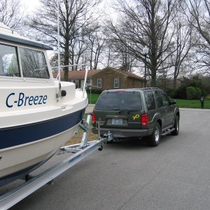 All hitched up for the 55 mile trip to Grand Rivers, KY
