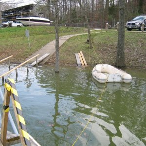 Temporary transportation to dock