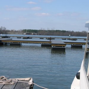 New slips on dry stack docks this year - waiting electric hook ups