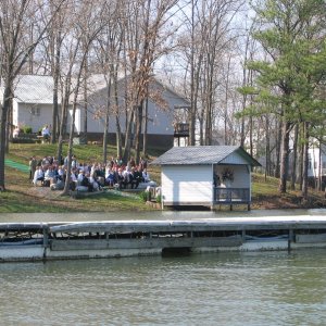 A lakeside wedding