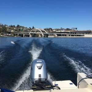 South of the I-90 brdige