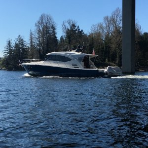 Nice yacht out cruising the lake. Definitely more fun on a C-Dory!
