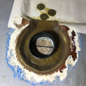 Fiberglassing over the line.
