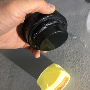 Vaseline around the O ring on the transponder.