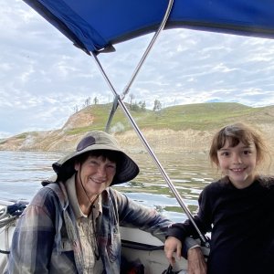 JoLee & Ivy off Steamboat Point