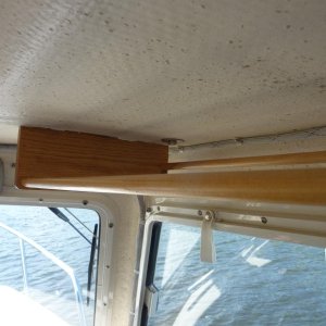 Hardwood end panels drilled for 1/2 inch dowels.