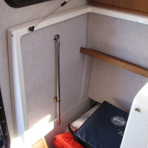 Mid Cabin Berth Closet Rod (stowed)