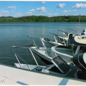 Rafted together on the Cumberland River