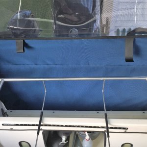 Media 'Motor Spash well view of new camper enclosure' in album 'Starboard view of new camper enclosure'
