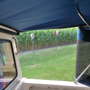 Media 'Starboard view with side partially open' in album 'Starboard view of new camper enclosure'