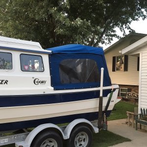 Media 'Port view of new camper enclosure' in album 'Starboard view of new camper enclosure'