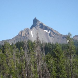 Media 'remains of volcano (mt Thielson) near Crater lake that blew most of the top off several thousand years ago' in album 'John Wayne marina picnic in Sequim'