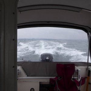 Media 'Heading across the bay' in album 'After working on the Wallas installation for 4 hours on the workstand, I decided to launch and finish the project on the water in Anacortes. Who's that in the background?'