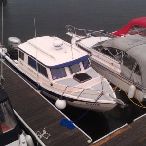 41.) Docked at Burlington\'s Community Boathouse.