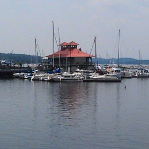 46.) Boathouse looking from Waterfront Park