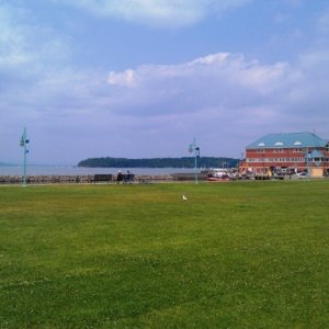 47.) Waterfront Park with Coast Guard Station to the right