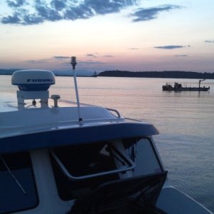 52.) Burlington harbor sunset