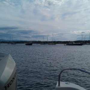53.) Anchored off Bluff Point - Valcour Island