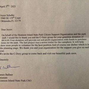 Hontoon 2021 donation