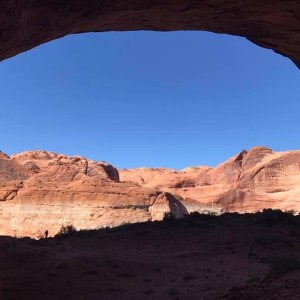 Huge alcove on 50 Mile Canyon, which is entered from the Escalante.