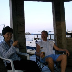 Media 'Kay and Chris enjoying Beer and Oysters' in album 'Johns House'