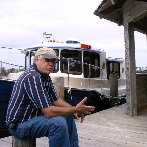 Don Nelson relexing dockside