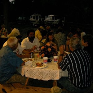 Enjoying Friday Night Low Country Boil
