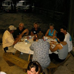 Enjoying Friday Night Low Country Boil