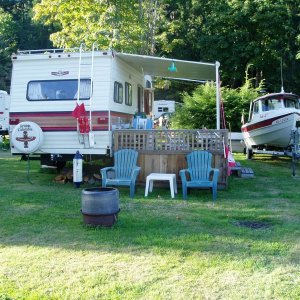(DaveMar) Our Campsite at Rock Bay - 2005