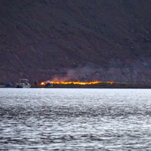 An Island on fire