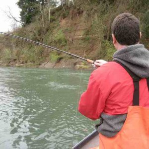 20070317 - 09 Fishing Wilson River - Fish number 2 on the line