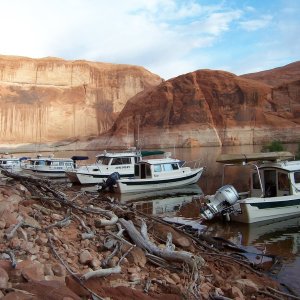 Left to right Monday morning in Explorer Canyon 9/26/11, C-View, Discovery, Rana Verde, Coyote