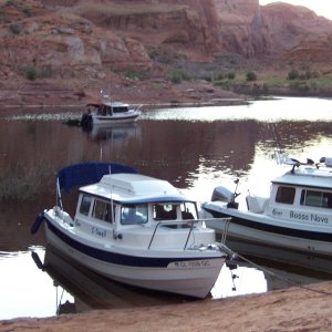 Tuesday morning 9/27/11 in Forgottren Canyon, C-Swell, Bosa Nova and Voyager anchored out