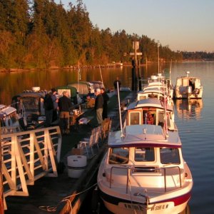 (Pat Anderson) Saturday Morning at the Sequim Bay State Park Dock