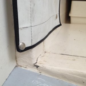 Media 'insdie into V berth' in album 'hull damage starboard'