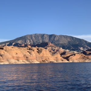 Looking into Oak Bay & up to Navajo Mountain