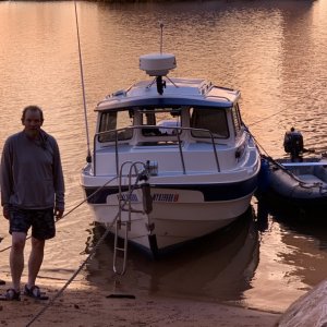 Jay at Iceberg Canyon.  Jody & I camped here on the way back to Bullfrog.  Had a good evening sitting  by the fire.