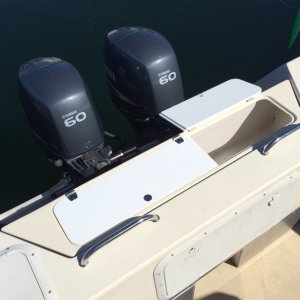 Split lid design. Convenient for accessing or placing smaller things/fish/crab
