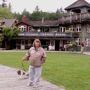Patty and Baxter at Snug Cove 6-6-09.Sized