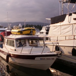Daydream in Slip at Coal Harbor 6-6-09.Sized