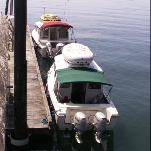 Halcyon on the Dock at Olga  6-27-09