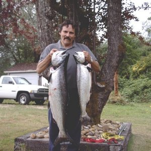 Dave\'s first salmon