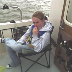 Jamie waiting for the bite