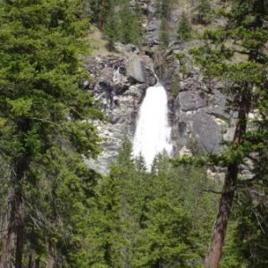 Media 'Rainbow Falls from the road' in album 'Melle Lee at dock at Poulsbo'