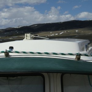 Media 'close up of rope with SS eye bolts and white oak pillars' in album 'custom drawer and separated storage below front seat'