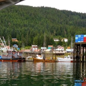 Hoonah view from the boat.